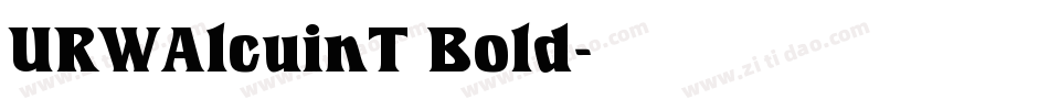URWAlcuinT Bold字体转换